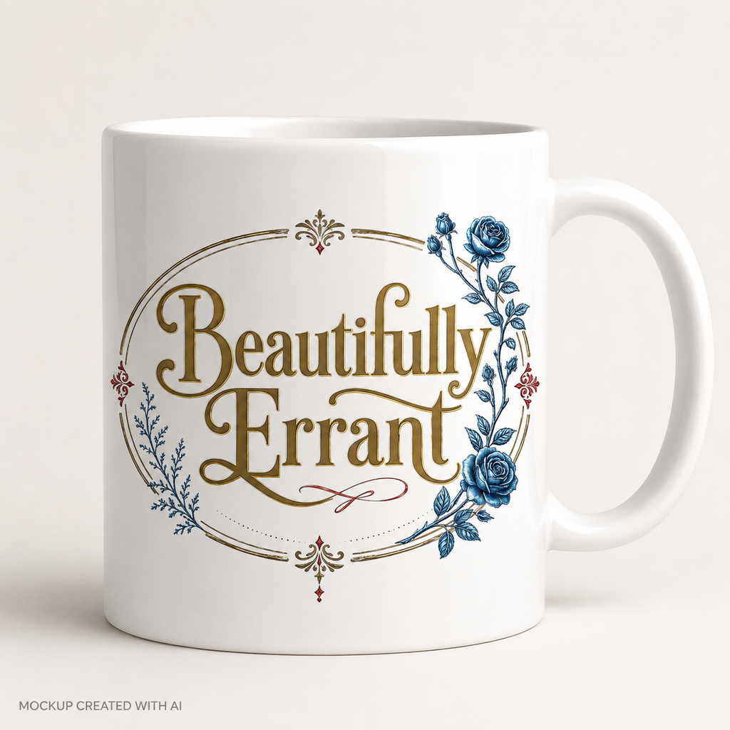 Beautifully Errant Floral Coffee Mug — 11oz Inspirational Tea Cup