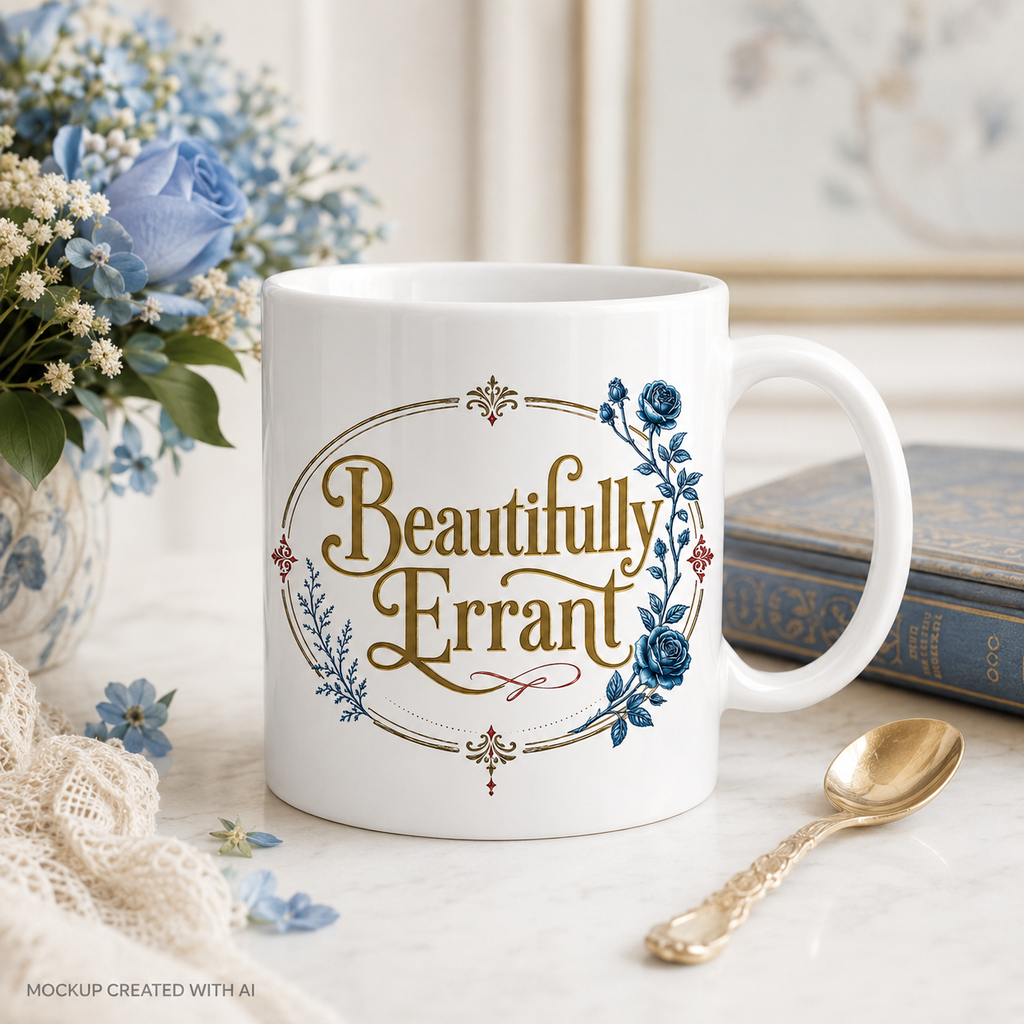 Beautifully Errant Floral Coffee Mug — 11oz Inspirational Tea Cup