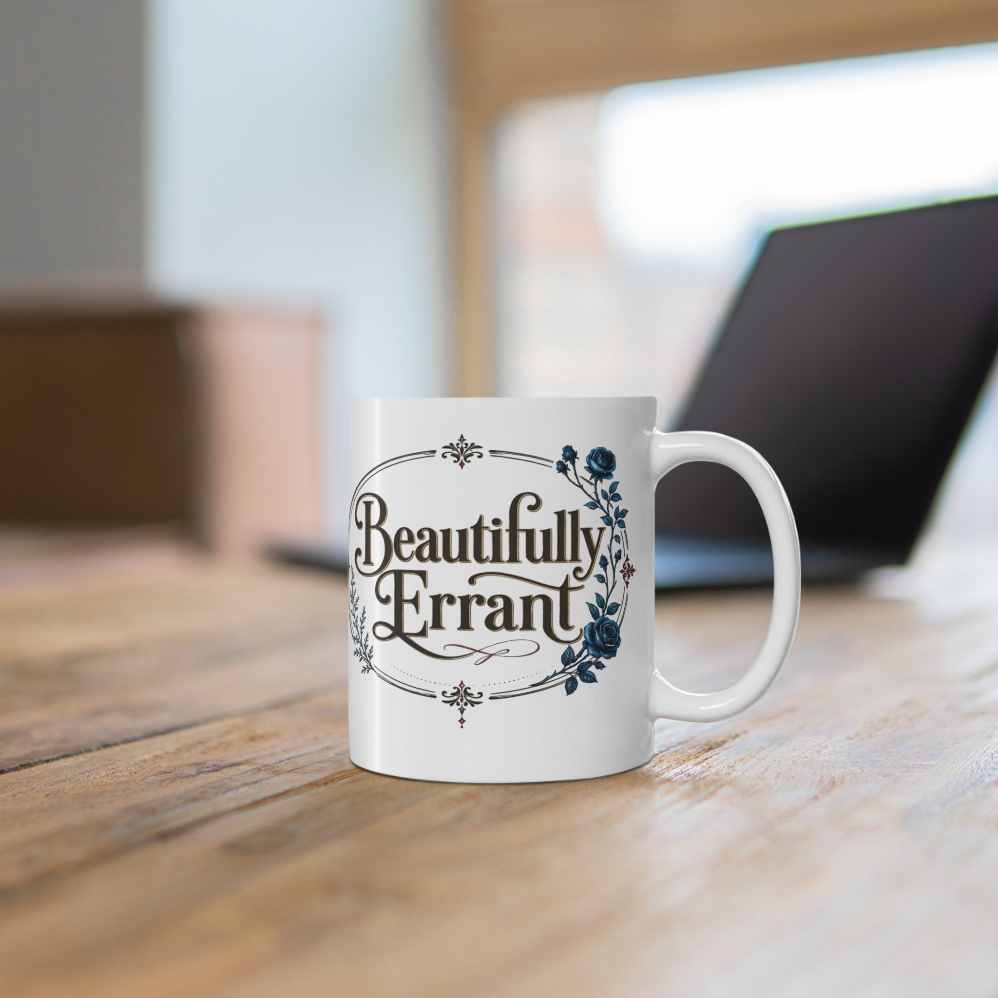 Beautifully Errant Floral Coffee Mug — 11oz Inspirational Tea Cup